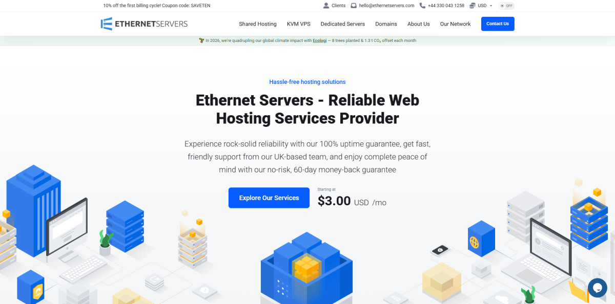 EtherNetservers:10Gbps带宽VPS月付2.7美元起,首付9折,洛杉矶/新泽西/迈阿密/德国机房-图片1